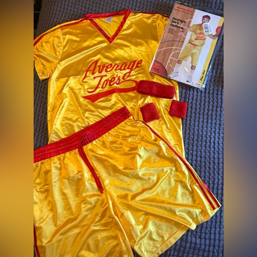 Average Joe's Yellow and Red Costume Set